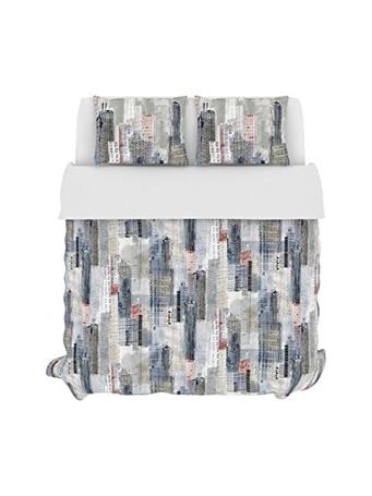 BELLE MAISON - Skyline Duvet Set GREY