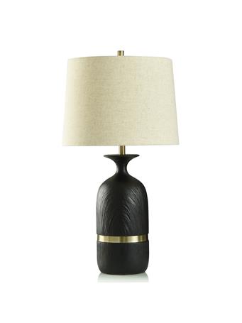 STYLECRAFT LAMPS - Satin Black Table Lamp BLACK
