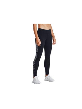 UNDER ARMOUR - Womens Favourite Wordmark Leggings BLACK/WHITE