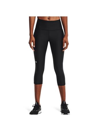 UNDER ARMOUR - Heat Gear Hi Capri BLACK / WHITE