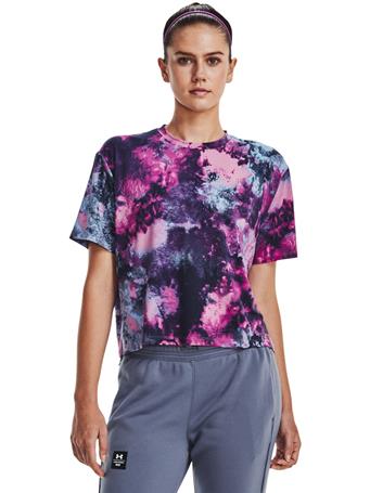 UNDER ARMOUR - Rush Energy Top NAVY/JELLYFISH