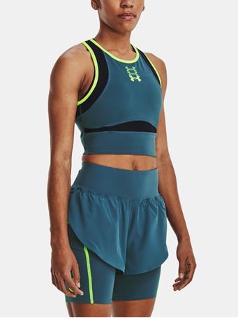 UNDER ARMOUR - UA Run Anywhere Top BLUE/LIME