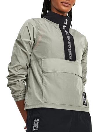 UNDER ARMOUR - Run Anywhere Anorak GROVE GREEN/BLACK