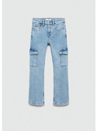 MANGO - Cargo Jeans BLUE