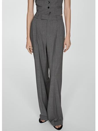 MANGO - Pinstripe Suit Pants LT PASTEL GREY