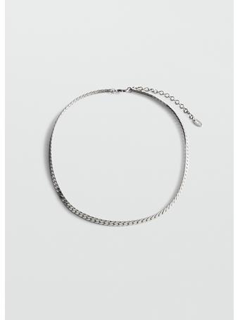 MANGO - Flat Chain Necklace LT PASTEL GREY