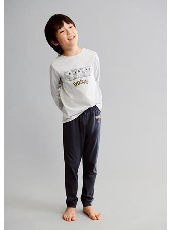 MANGO - Pikachu Pokemon Pajamas CHARCOAL