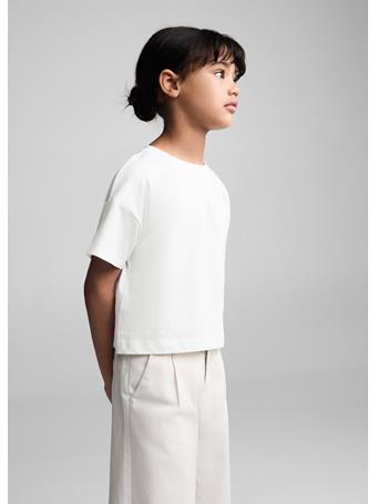 MANGO - Pocket Cotton T-shirt IVORY