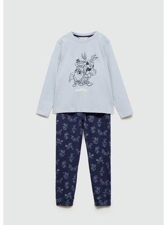 MANGO - Looney Tunes Pajamas MED BLUE