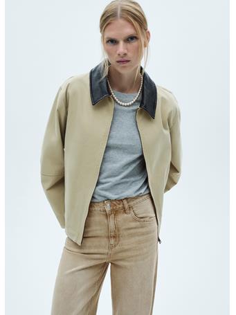MANGO - Danila Medium-rise Wideleg Jeans LIGHT BEIGE