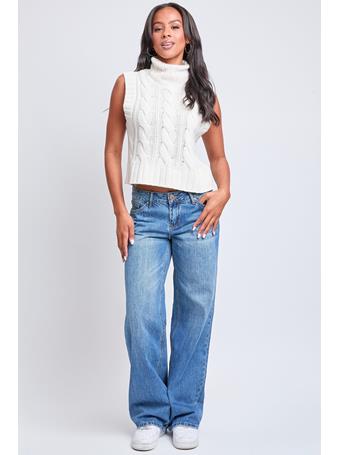 YMI JEANSWEAR - Low Rise Wide Leg Rigid Jeans 02M