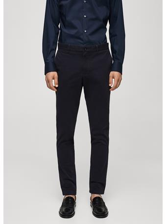 MANGO - Slim Fit Serge Chino Trousers NAVY