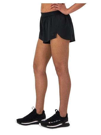 CHAMPION - Performance Shorts with Liner, 'Property Of' Graphic BLACK