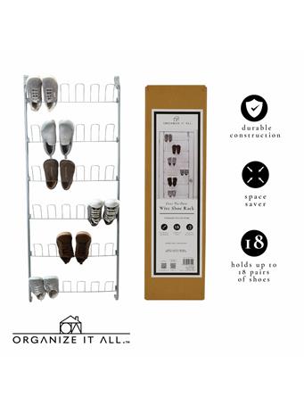 KENNEDY INTERNATIONAL - Neu Home Over the Door Shoe Rack NO COLOR