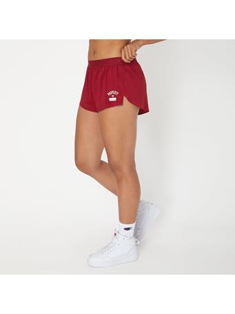 CHAMPION - Performance Shorts with Liner, 'Property Of' Graphic CARDINAL