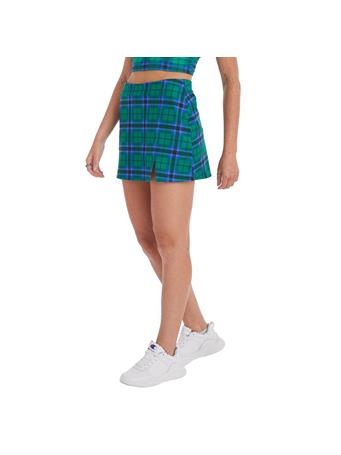CHAMPION - Soft Touch Skort PLAID MATCH GRN