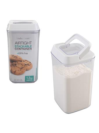 KITCHEN DETAILS - Clear 1.2L Airtight Stackable Storage Container - Square NO COLOR