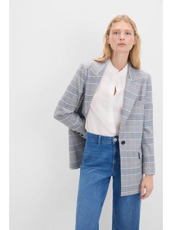 CORTEFIEL - Checked Blazer BLUE PRINT