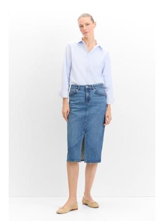 CORTEFIEL - Denim Midi Skirt MEDIUM BLUE