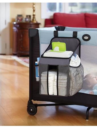 LA BABY - Playard Diaper Caddy and Nursery Organizer GRAY