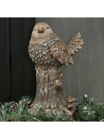 MERAVIC - Brown Bird On Stump BROWN