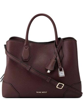 NINE WEST - Brooklyn 3 Compartment Satchel MERLOT