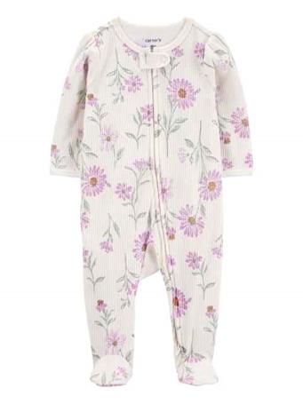CARTER'S - Baby 2-Way Zip Thermal Sleep & Play Pajamas IVORY