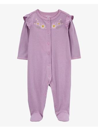 CARTER'S - Baby Floral Snap-Up Thermal Sleep & Play Pajamas PINK