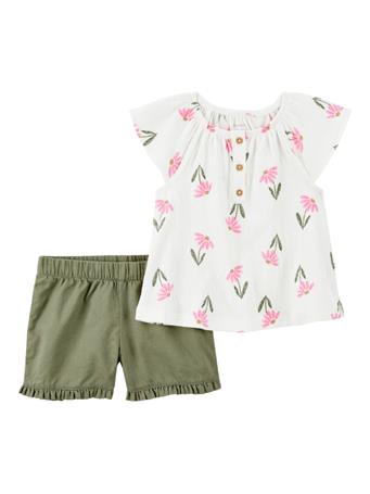 CARTER'S - Floral Short Set IVORY