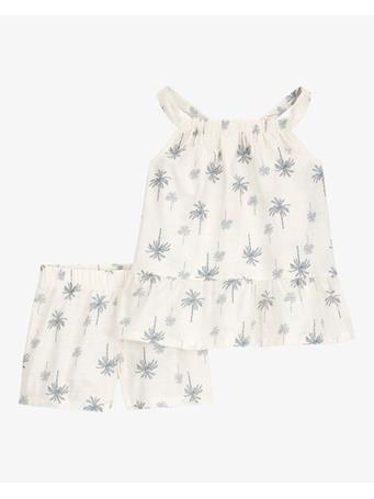 CARTER'S - Baby 2-Piece Palm Tree Floral Set IVORY