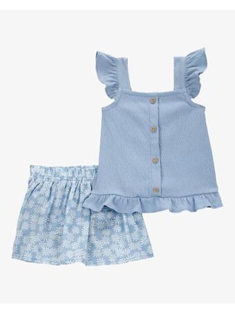 CARTER'S - Baby 2-Piece Floral Skort Set BLUE