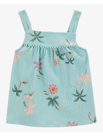 CARTER'S - Toddler Palm Tree Crinkle Jersey Tank GREEN