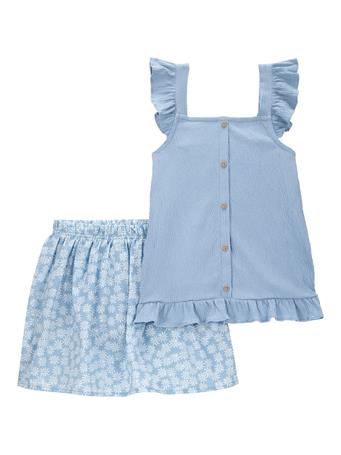 CARTER'S - Kid 2-Piece Floral Skort Set BLUE