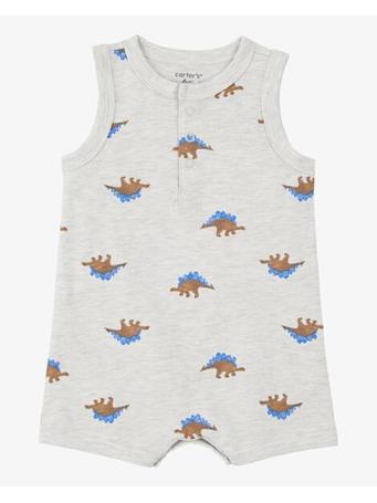 CARTER'S - Baby Dinosaur Sleeveless Romper GREY