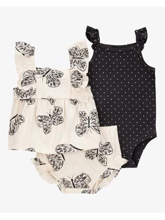 CARTER'S - Baby 3-Piece Little Diaper Cover Set IVORY