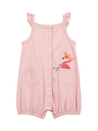 CARTER'S - Baby Girls Flamingo Printed Romper PINK