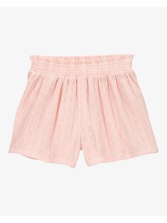 CARTER'S - Kid Pull-On Smocked Shorts PINK