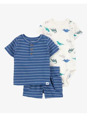 CARTER'S - Baby 3-Piece Dinosaur Outfit Set NAVY