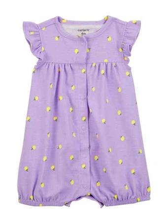 CARTER'S - Lemon Short-Sleeve Romper PURPLE