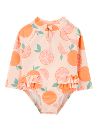 CARTER'S - 1-Piece Orange Slice Rashguard ORANGE