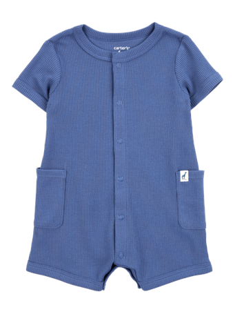 CARTER'S - Short-Sleeve Romper NAVY
