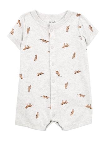 CARTER'S - Baby Dog Short-Sleeve Romper GRAY