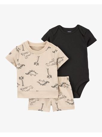 CARTER'S - Baby 3-Piece Dinosaur Outfit Set TAN