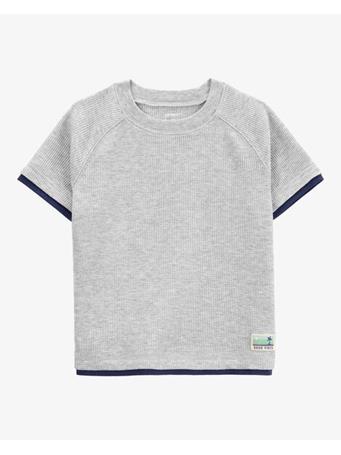CARTER'S - Baby Solid Cotton Blend Short-Sleeve Tee GRAY
