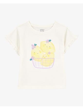 CARTER'S - Baby Lemon Short-Sleeve Fashion Top IVORY