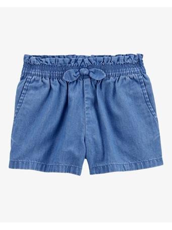 CARTER'S - Baby Chambray Pull-On Shorts BLUE