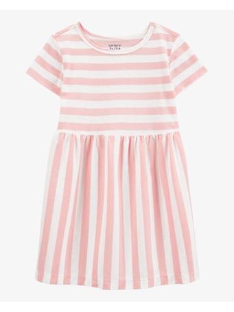 CARTER'S - Toddler Striped Short-Sleeve Dress PINK