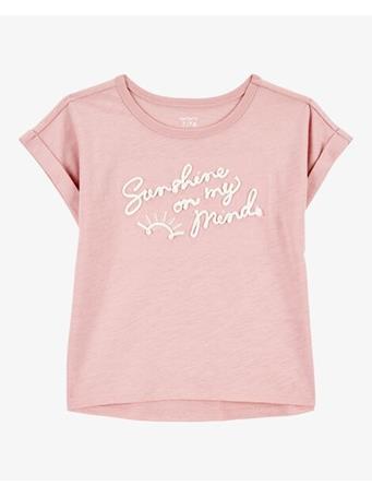 CARTER'S - Kid "Sunshine On My Mind" Short-Sleeve Fashion Top PINK