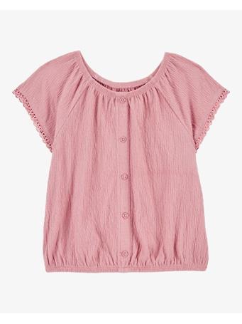 CARTER'S - Kid Solid Short-Sleeve Fashion Top PINK
