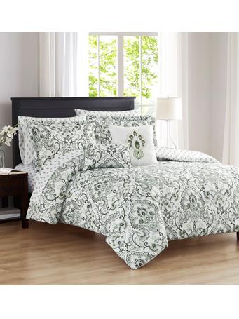 RAMALLAH TRADING COMPANY - Charlette 9 Piece Printed Comforter Set SAGE